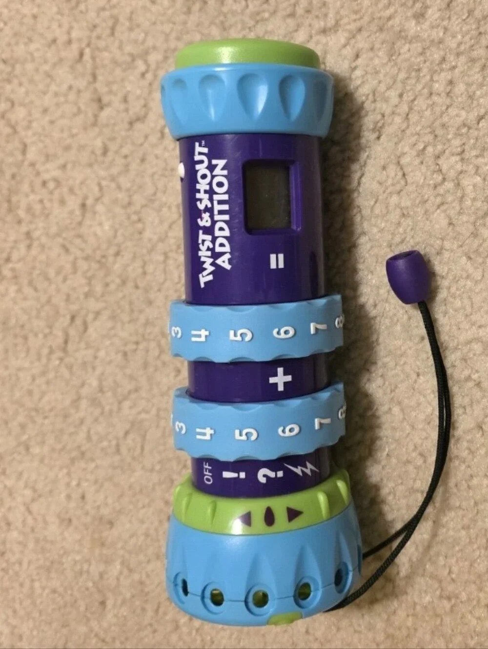 Vintage LeapFrog Twist & Shout Addition handheld math learning toy. WORKS!